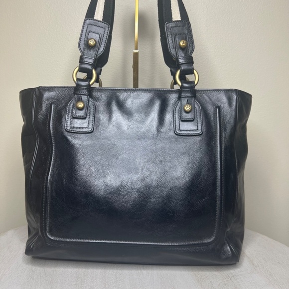 Bally Leather Trainspotting Stripe Tote Bag Unisex - Picture 3 of 13